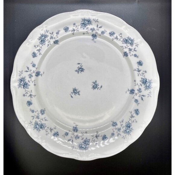 Set of 2 Johann Haviland Bavaria Germany Blue Garland 10” plates - Picture 4 of 4
